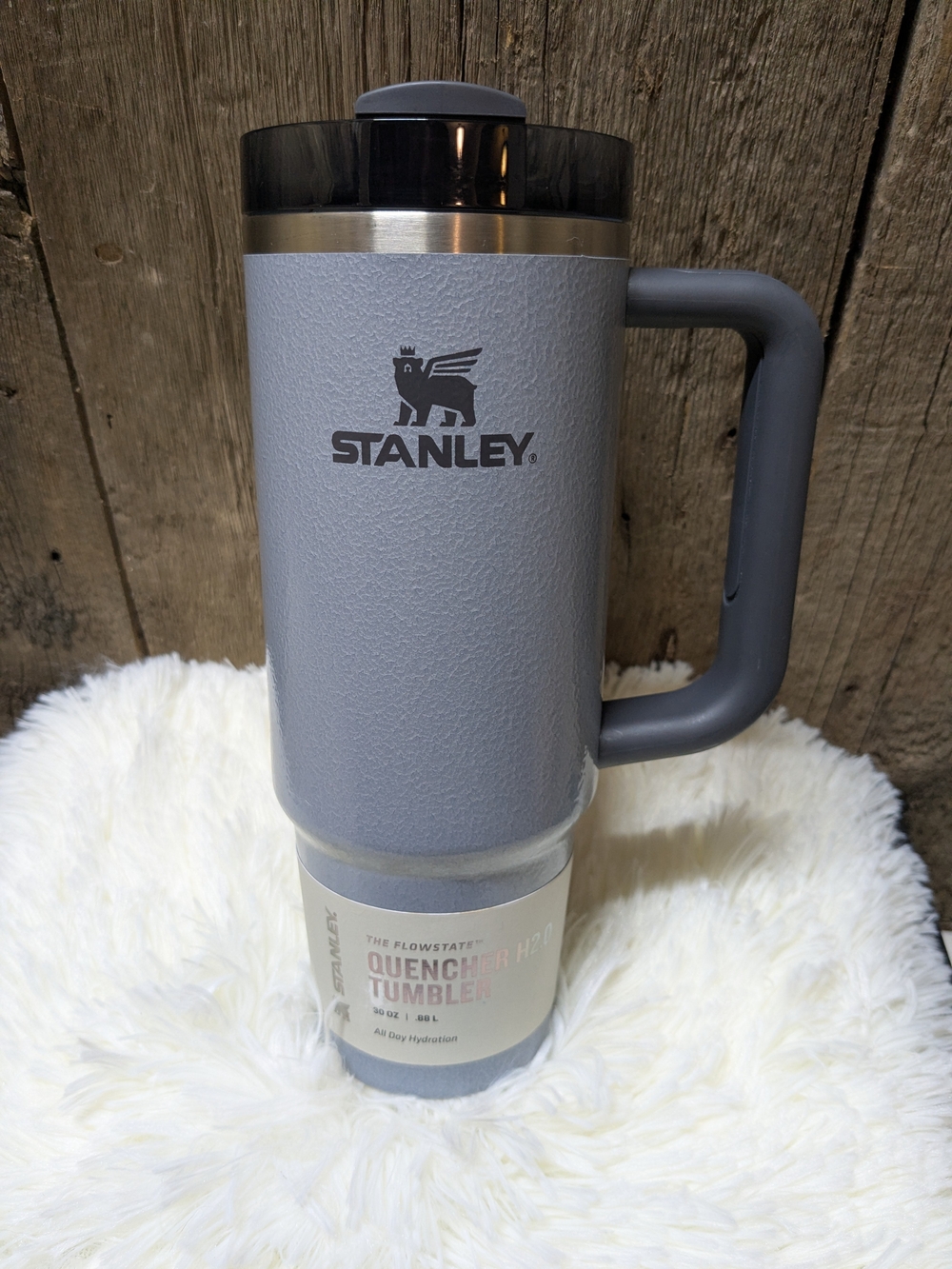 Stanley Gray Quencher Travel Tumbler 30oz with Handle